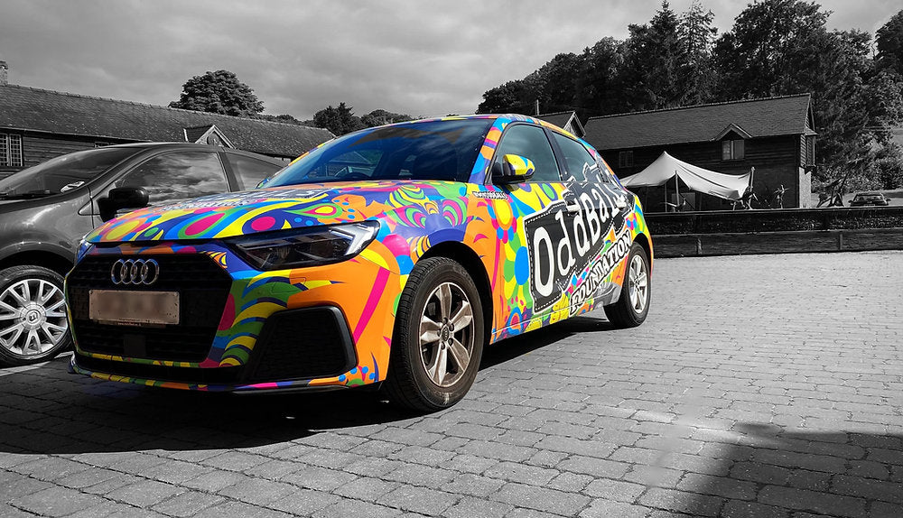 An odd car with a not so odd message