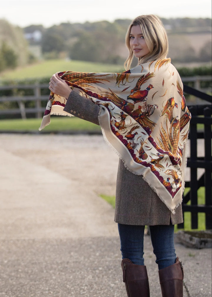 Clare Haggas Silk Scarf - George & Friends - Large Square