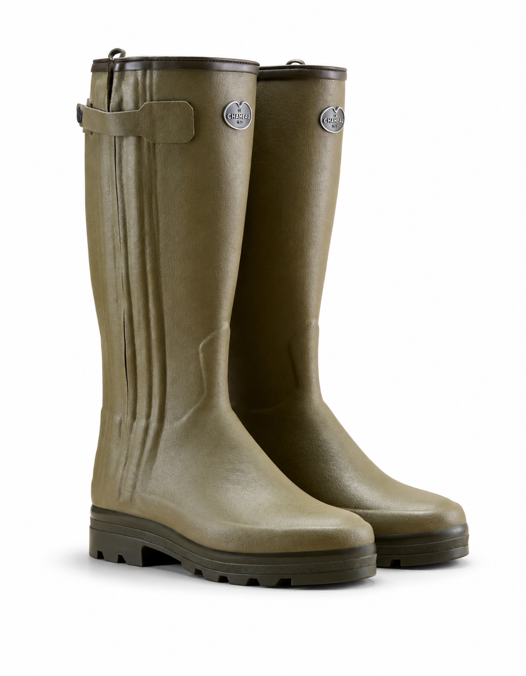 Le Chameau Men's Chasseur Neoprene Lined Full Zip Wellington Boot