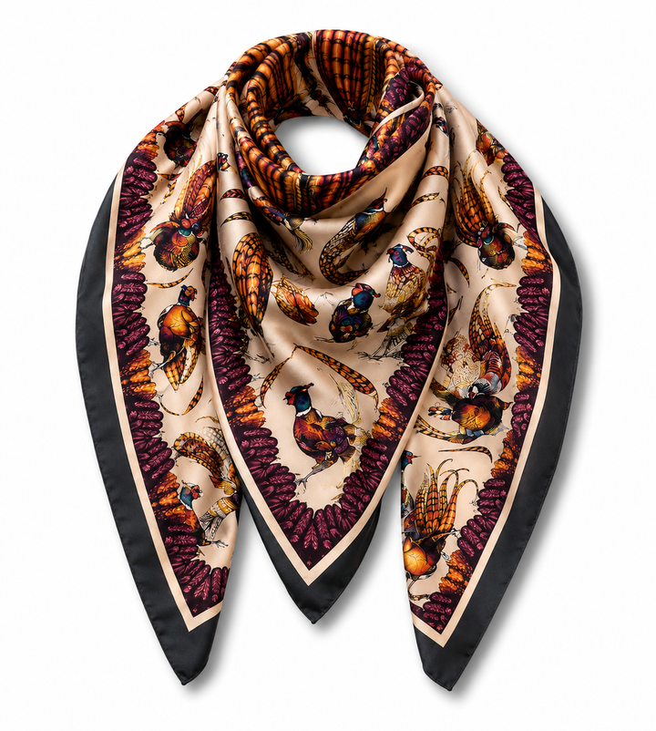 Clare Haggas Silk Scarf - George & Friends - Large Square