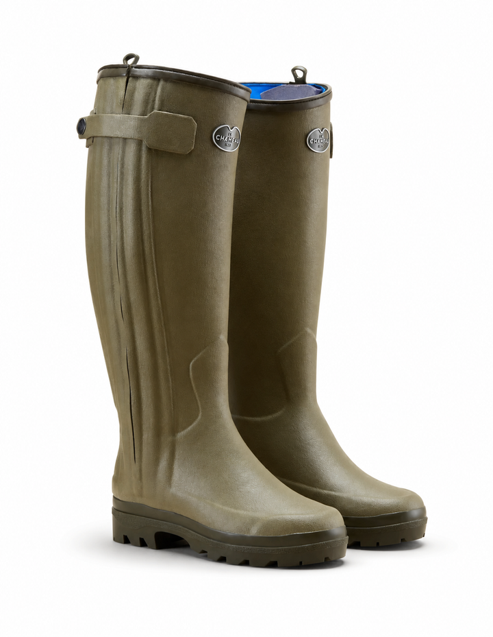 Le Chameau Ladies Chasseur Neoprene Lined Full Zip Wellington Boot