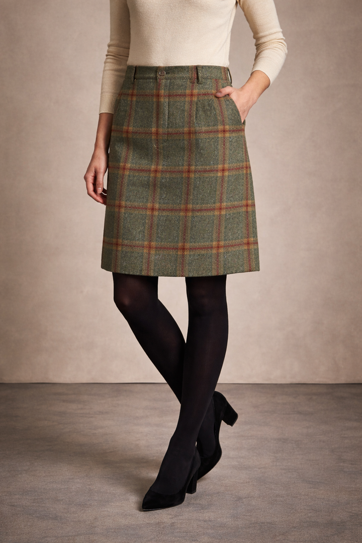 Laksen Bettws Hall Tweed Skirt