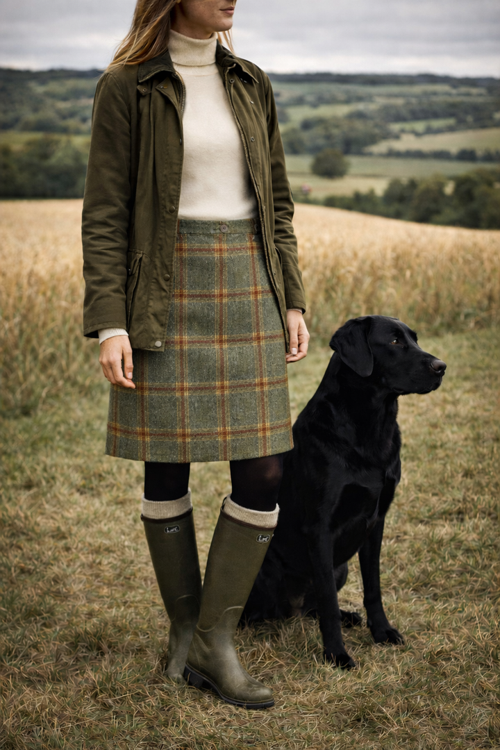 Laksen Bettws Hall Tweed Skirt