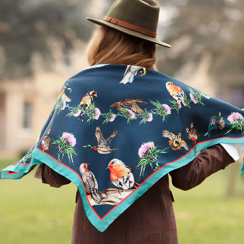 Clare Haggas Silk Scarf - Walk on the Wild Side  - Large Square
