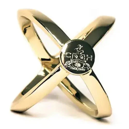 Clare Haggas Gold Finish Scarf Ring