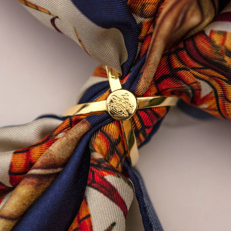 Clare Haggas Gold Finish Scarf Ring