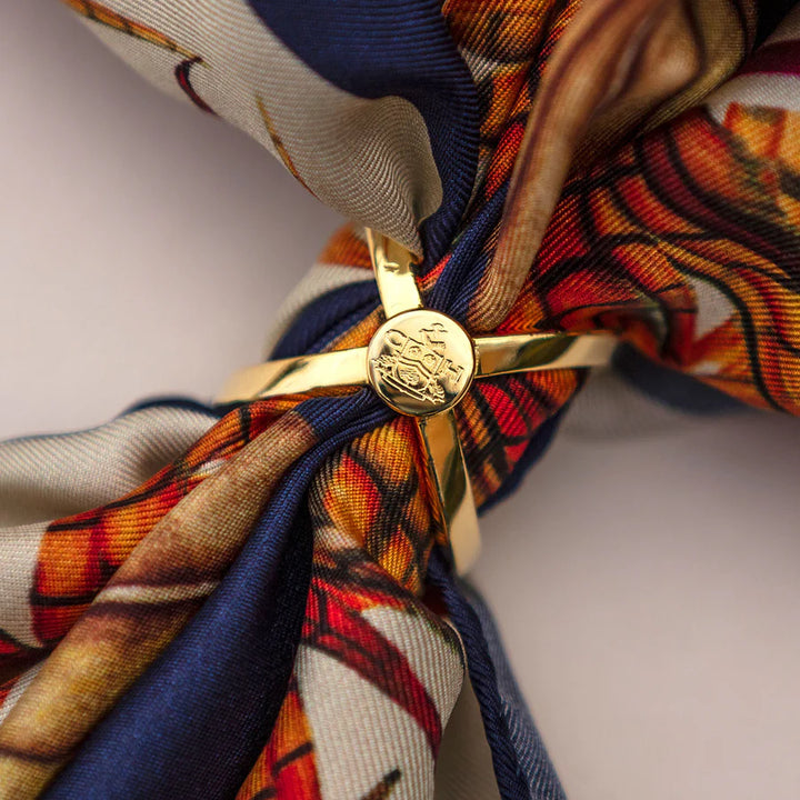 Clare Haggas Gold Finish Scarf Ring