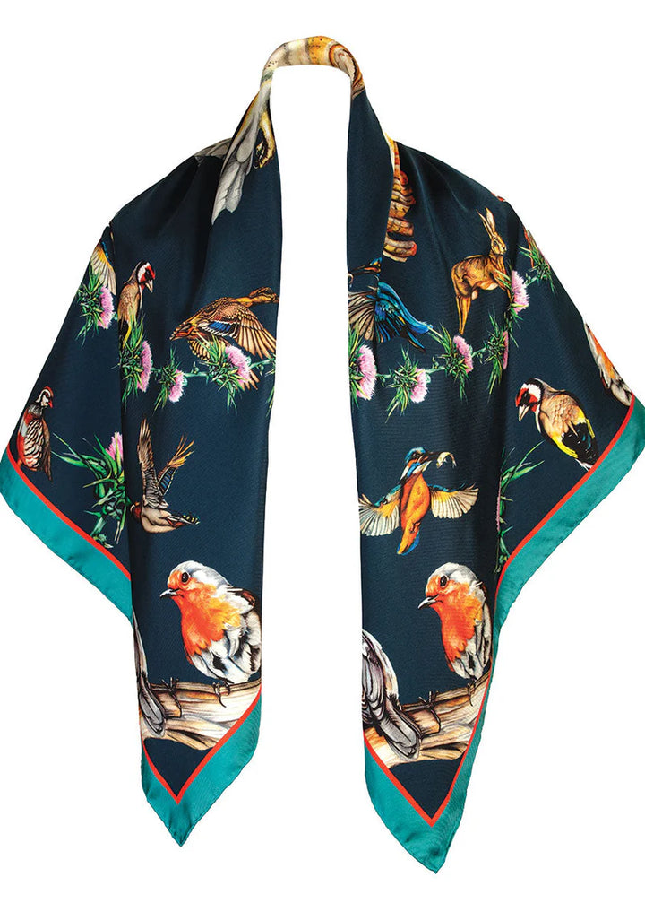 Clare Haggas Silk Scarf - Walk on the Wild Side  - Large Square